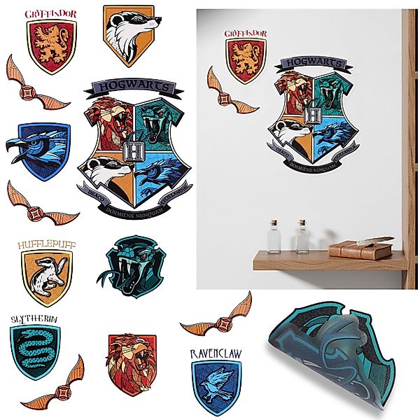 Sarcia.eu Wandsticker Harry Potter Hogwarts Häuser günstig online kaufen