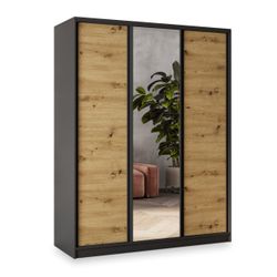 Masseno Schwebetürenschrank SORE Kleiderschrank mit Spiegel günstig online kaufen