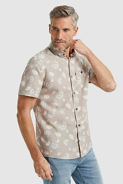 Vanguard Short Sleeve Hemd Leinen Beige - Größe M günstig online kaufen