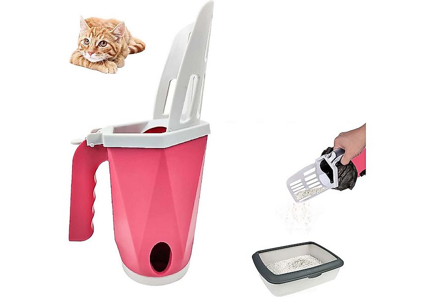 KINSI Katzentoilette Katzenstreu-Schaufel, Katzenstreu-Schaufel 2 in 1, Str günstig online kaufen