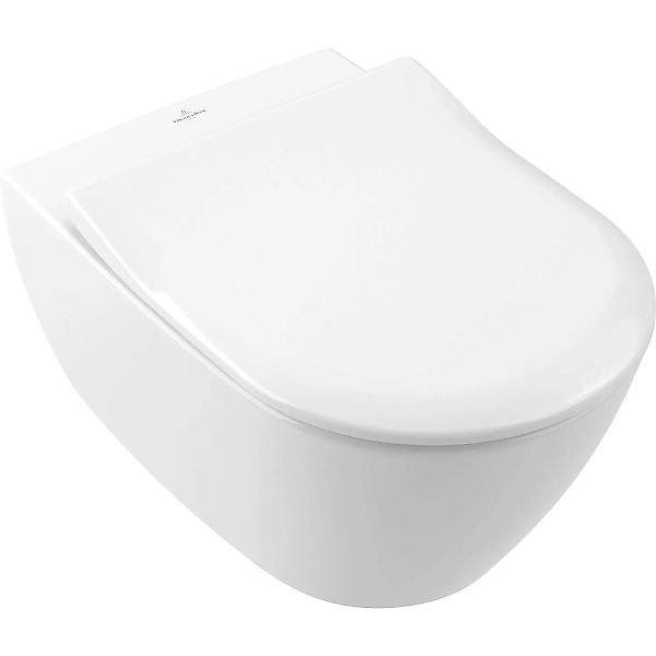 Villeroy & Boch WC-Set Subway 2.0 spülrandlos CeramicPlus Inkl. WC-Sitz günstig online kaufen