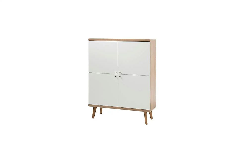 Highboard  Lessay ¦ weiß ¦ Maße (cm): B: 107 H: 134 T: 40.0 Kommoden & Side günstig online kaufen