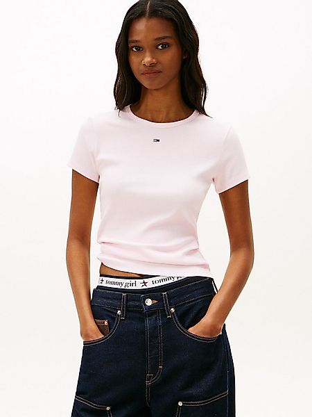 Tommy Jeans Kurzarmshirt TJW SLIM ESSENTIAL RIB SS EXT Baumwollmischung, sl günstig online kaufen