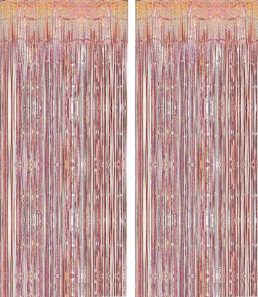 Montegoni Dekorationsfolie Vorhang 2er Set, Hintergrund Dekoration, Glitzer günstig online kaufen