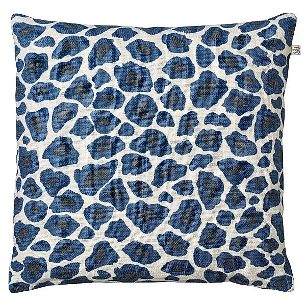 Leopard Kissenbezug 50 x 50cm Blau günstig online kaufen