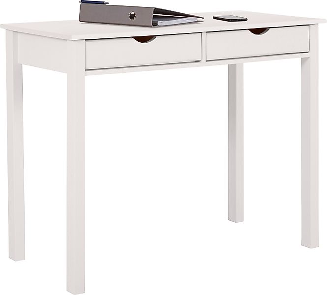 INOSIGN Schreibtisch Gava, Kiefernholz, Griffmulden, unterschiedliche günstig online kaufen