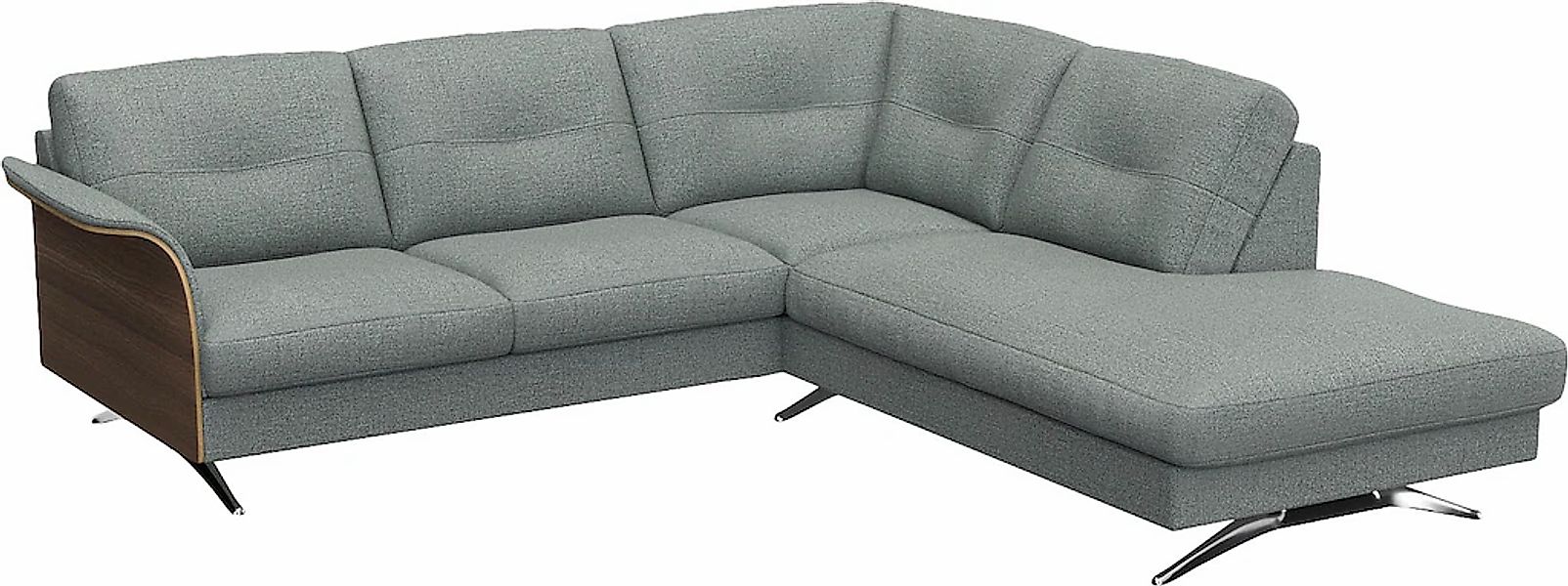 FLEXLUX Ecksofa "Glow, super bequem durch hochwertigem Sitzaufbau mit Feder günstig online kaufen