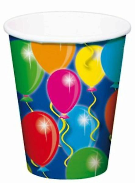 Folat 8 Luftballon Trinkbecher bunt günstig online kaufen