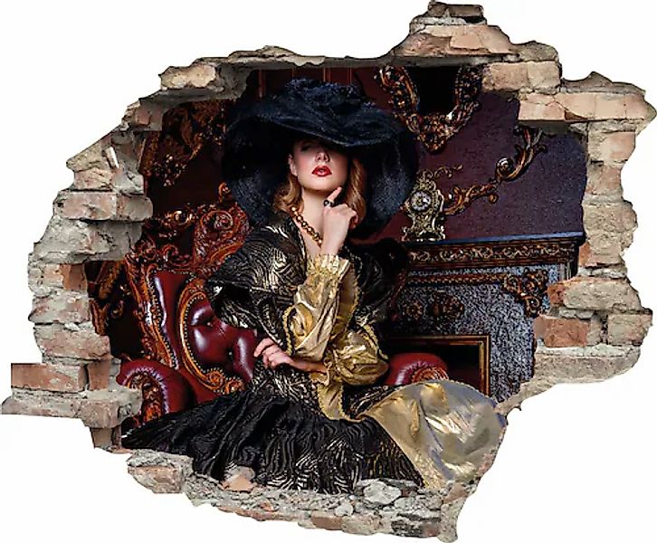 queence Wandtattoo »Frau« Wandsticker, Wandbild, selbstklebend, 3D, Wanddur günstig online kaufen