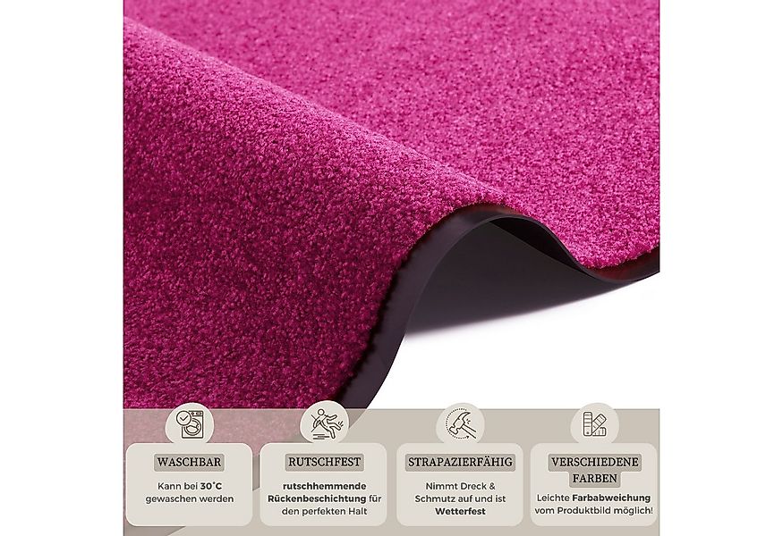 HANSE Home Fußmatte Wash & Clean, rechteckig, Höhe: 7 mm, Schmutzfangmatte, günstig online kaufen