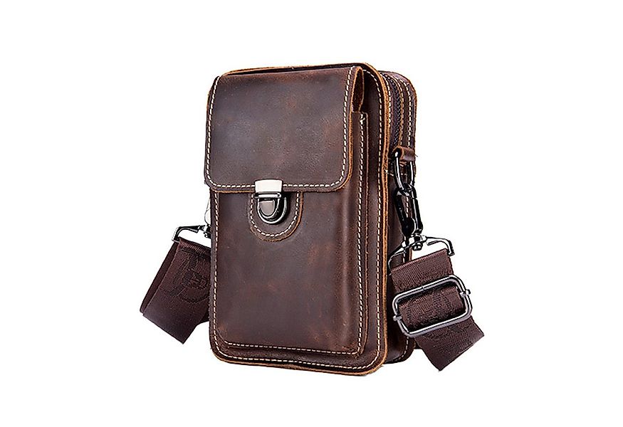 Mutig Umhängetasche handytasche Herren Herrentasche Schultertasche Leder (H günstig online kaufen