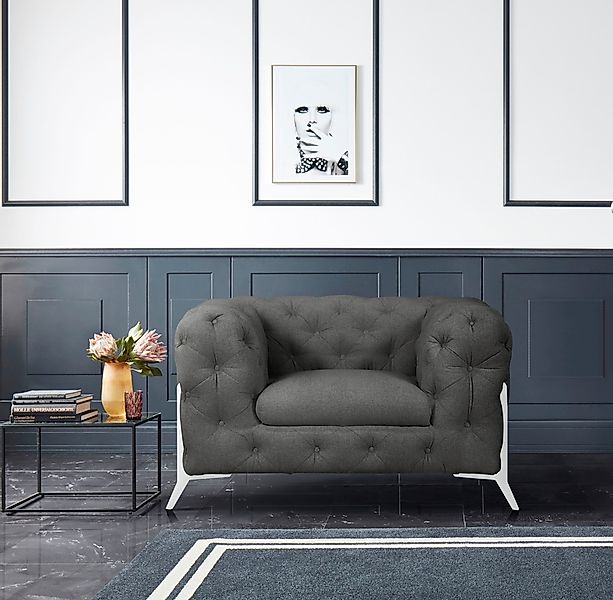 Leonique Chesterfield-Sessel »Amaury Sessel«, aufwändige Knopfheftung, mode günstig online kaufen