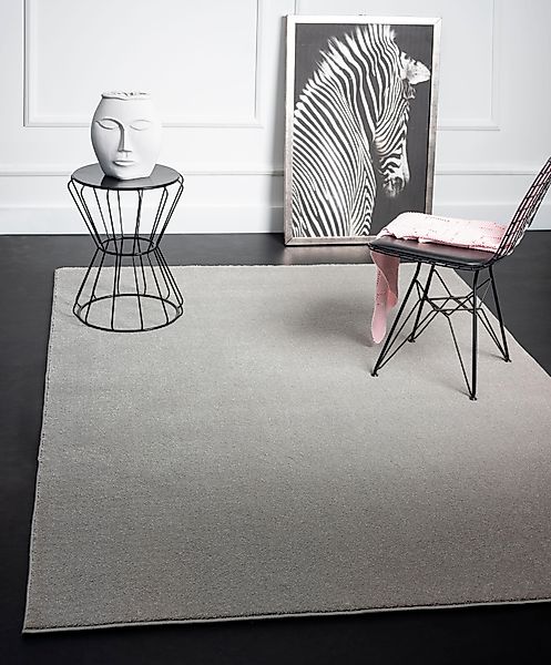 merinos Teppich "Montana" rechteckig 20 mm Höhe Kurzflor, Uni-Farben, beson günstig online kaufen