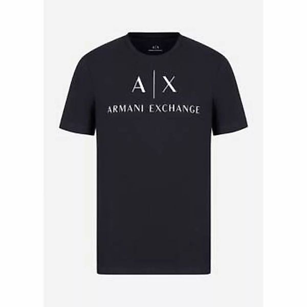 EAX  T-Shirts & Poloshirts Slim fit jersey t-shirt with logo - navy günstig online kaufen