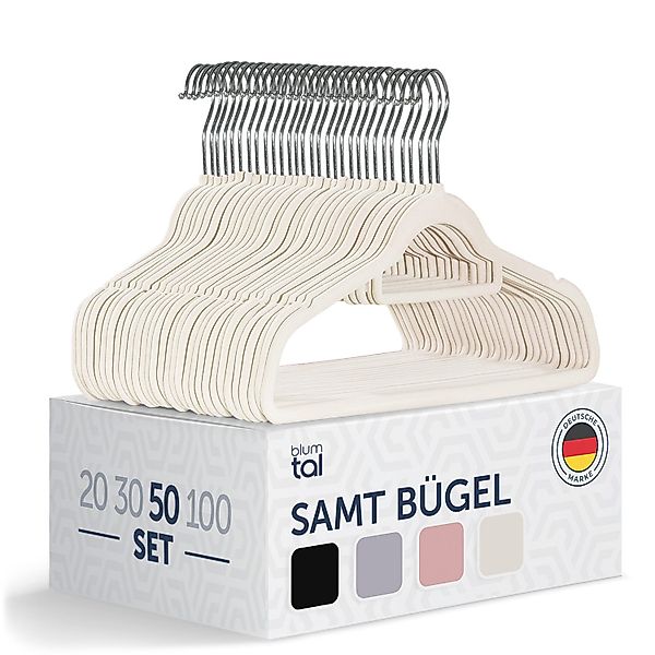 Blumtal Kleiderbügel Rutschfest - Samtoptik - günstig online kaufen