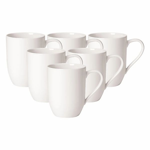 Villeroy & Boch Becher "Kaffeebecher For Me 290 ml 6er Set weiß" günstig online kaufen