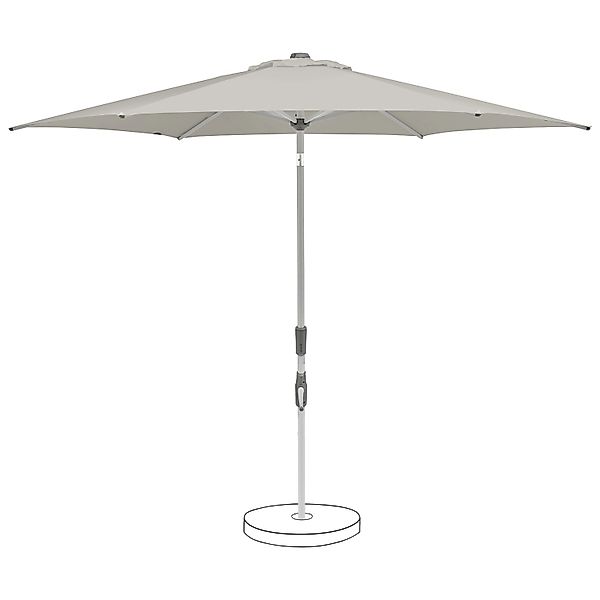 Suncomfort by Glatz Marktschirm Light Grey mit Dreh- & Neigungsfunktion günstig online kaufen