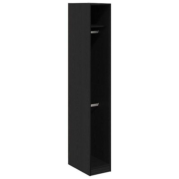 vidaXL Kleiderschrank Kleiderschrank Schwarz Eiche 30x50x200 cm Ingenieurho günstig online kaufen