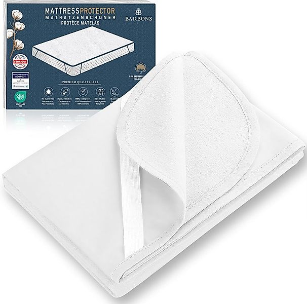 Matratzenschoner Matratzenauflage - Matratzenschutz Baumwolle BARBONS günstig online kaufen