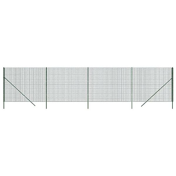 vidaXL Maschendrahtzaun Grün 2,2x10 m Verzinkter Stahl 154055 günstig online kaufen