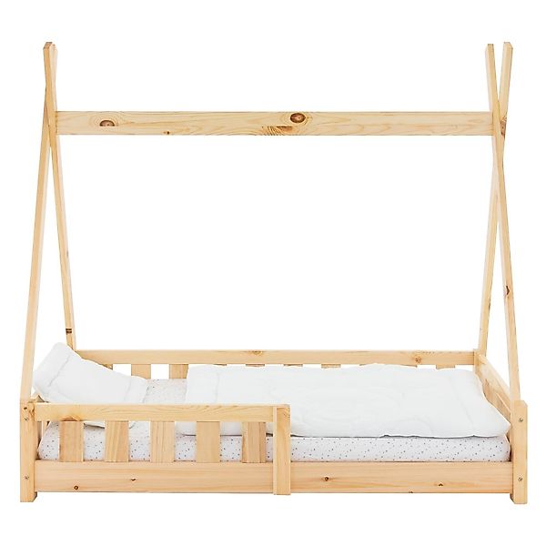 ML-DESIGN Spielbett Hausbett Tipi Zeltbett inkl. Lattenrost Bodenbett Kinde günstig online kaufen