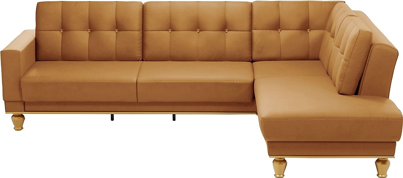 sit&more Ecksofa »Orient 5 L-Form«, mit Strass-Stein, wahlweise mit Bettfun günstig online kaufen