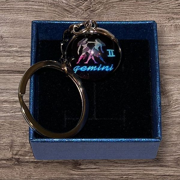 Stelby Schlüsselanhänger mit Gravur Zwillinge Sternzeichen Schlüsselanhänge günstig online kaufen