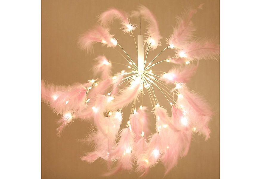 Rosnek LED-Lichterkette Feder, 8 Modi, Fernbedienung, Batterie/USB, für Sch günstig online kaufen