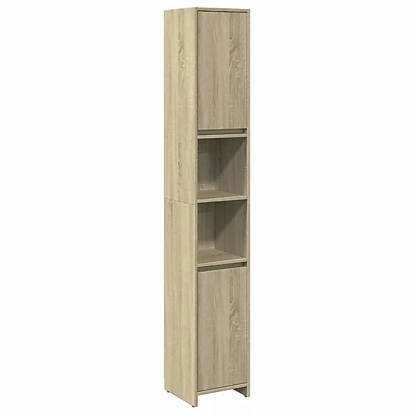 vidaXL Badezimmerschrank Sonoma-Eiche 30x30x183,5 cm Holzwerkstoff Modell 3 günstig online kaufen