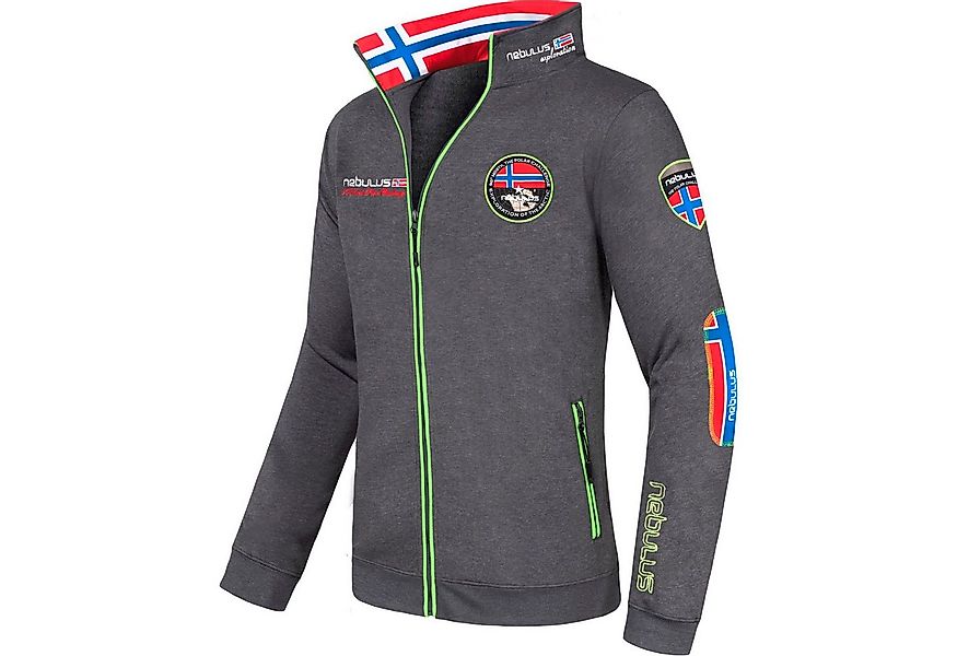Nebulus Sweatjacke COMEBACK, P4118 - Herren, dunkelgrau, L günstig online kaufen