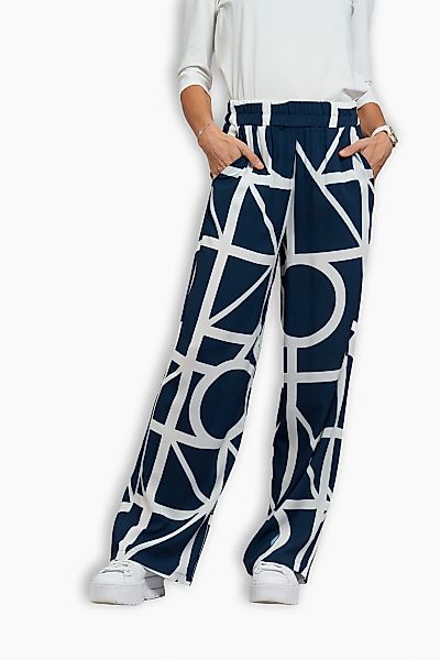 Seidel Moden Stoffhose "Otto exclusiv" mit grafischem Muster und weitem Sch günstig online kaufen