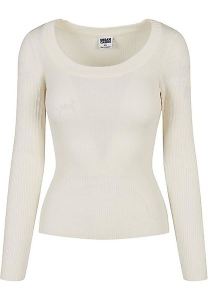 URBAN CLASSICS Rundhalspullover Urban Classics Damen Ladies Wide Neckline S günstig online kaufen