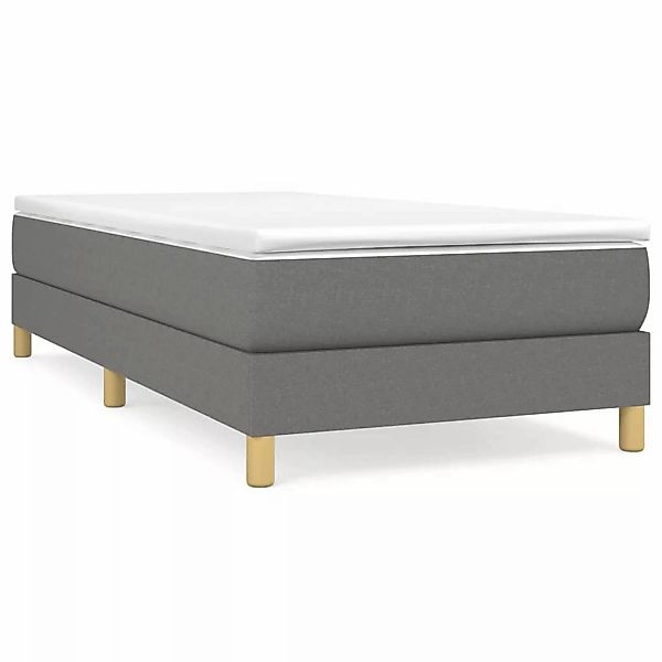 Vidaxl Boxspringbett Dunkelgrau 90x200 Cm Stoff günstig online kaufen