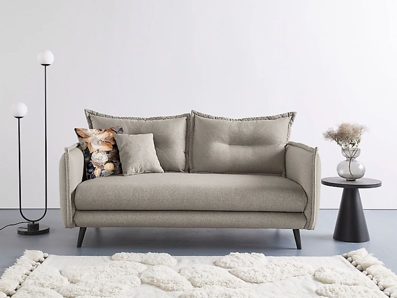 Home affaire 3-Sitzer "Lazio" inklusive 1 Stk. Wende- und 1 Stk. Zierkissen günstig online kaufen