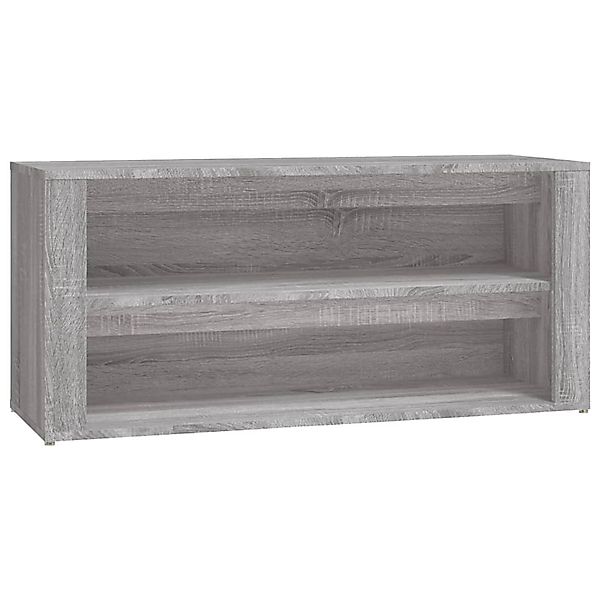 vidaXL Schuhregal Grau Sonoma 100x35x45 cm Holzwerkstoff 816910 günstig online kaufen