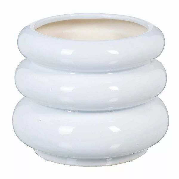 Vase 22 X 22 X 18 Cm Aus Keramik Weiß günstig online kaufen