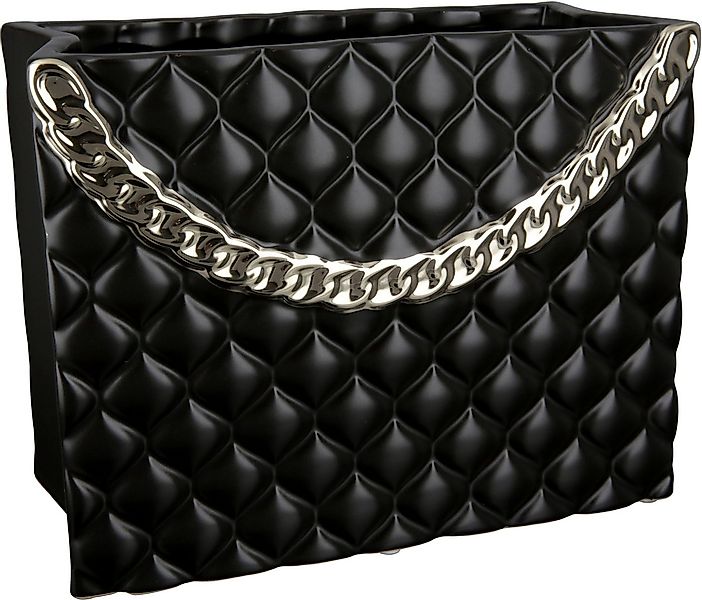 GILDE Tischvase Paris, Dekovase (1 St), Vase aus Keramik, in Handtaschenfor günstig online kaufen