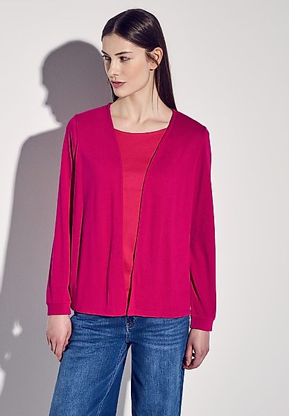 STREET ONE Cardigan, aus softem Materialmix günstig online kaufen