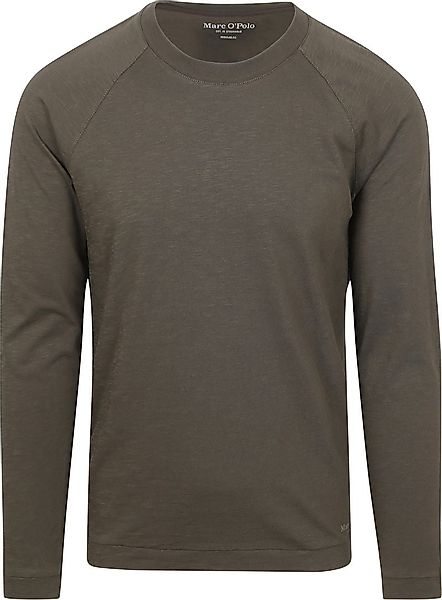Marc O'Polo Longsleeve T-Shirt Copley Braun - Größe M günstig online kaufen
