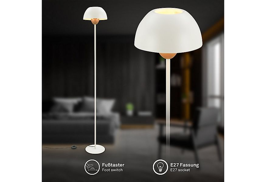 Briloner Leuchten Stehlampe LED Stehleuchte Pilzlampe, ohne Leuchtmittel, A günstig online kaufen