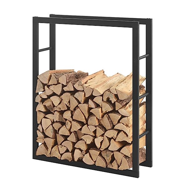 en.casa Kaminholzregal, BxTxH:80x25x100 cm, »Kasan« Brennholzhalter günstig online kaufen