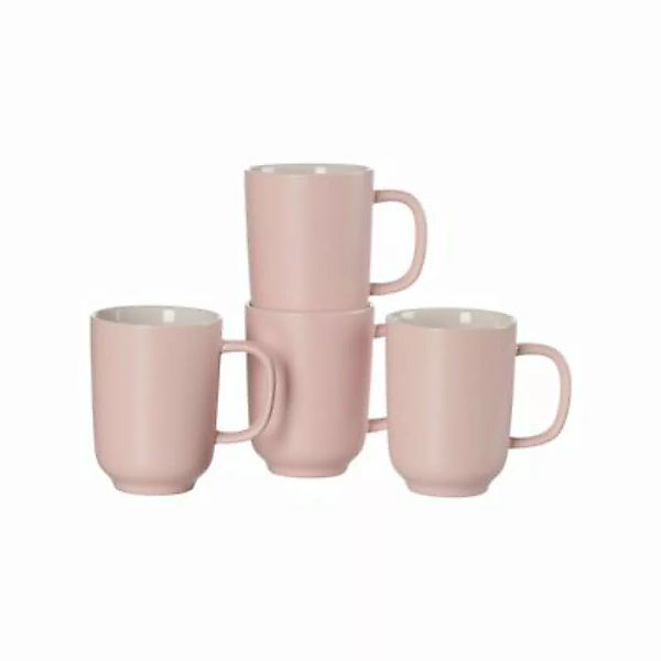 Ritzenhoff & Breker JASPER Kaffeebecher 285 ml 4er Set rosa Tassen günstig online kaufen