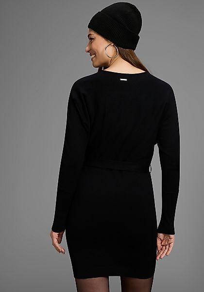 Bruno Banani Strickkleid mit glänzendem Reißverschluss günstig online kaufen