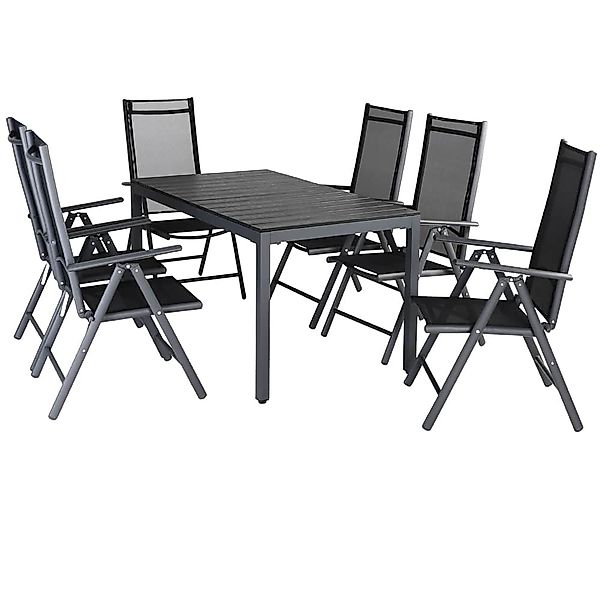 Casaria Garten-Essgruppe WPC Bern, (7-tlg), Aluminium günstig online kaufen