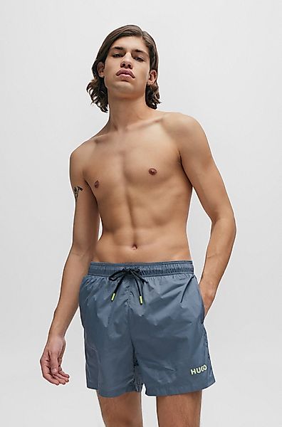HUGO Badepants mit Logo-Kordelzug günstig online kaufen