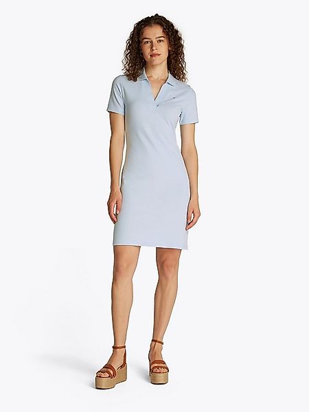 Tommy Hilfiger Polokleid SLIM OPEN NK POLO DRESS SS mit gestickter Tommy Hi günstig online kaufen