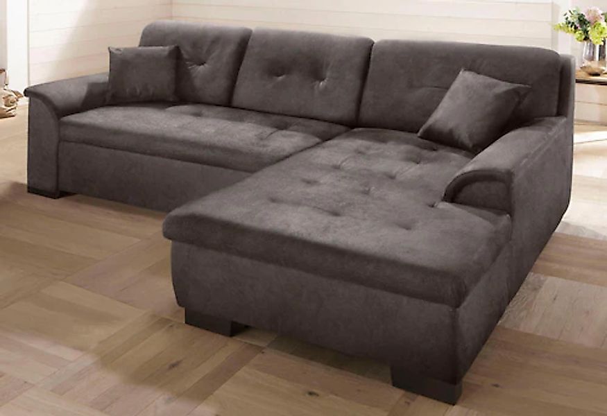 Home affaire Ecksofa »Bergen zeitlos & elegant, Breite 267cm, L-Form« wahlw günstig online kaufen