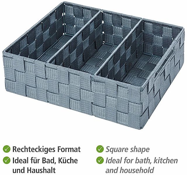 WENKO Badorganizer Organizer Adria, 3 Fächer, günstig online kaufen