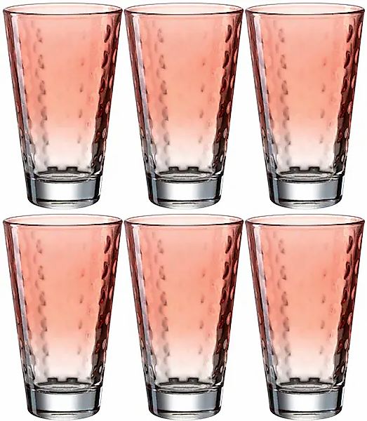 LEONARDO Longdrinkglas »OPTIC«, (Set, 6 tlg.), 300 ml, 6-teilig günstig online kaufen