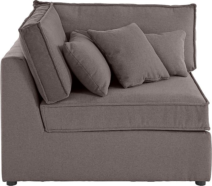 RAUM.ID Sofa-Eckelement "Florid", Teil eines Modulsofas, fester Sitzkomfort günstig online kaufen